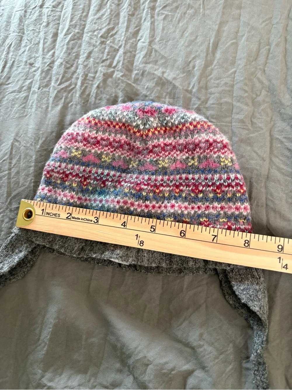 Zara Fair Isle Baby Wool Blend Hat. Infant Size.